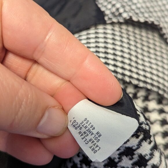 Y2K Houndstooth Vest Checkered Button Friends Rachel Green Vintage Ska 90's - Picture 6 of 7